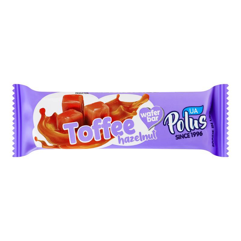 Батончик вафельний POLUS Toffee & Hazelnut 30г